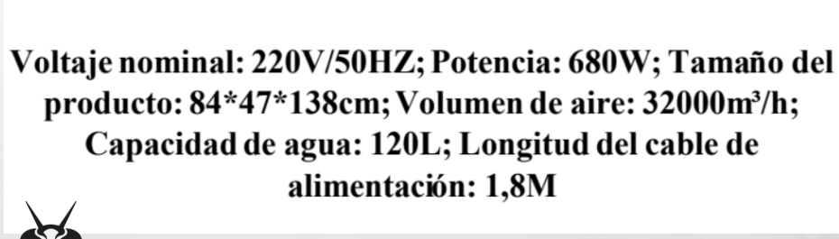 Ventilador Industrial 680W 32000m3 Grande